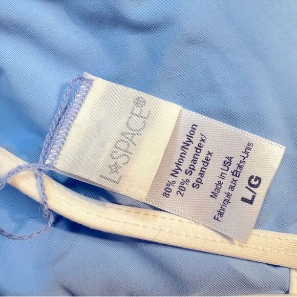 LIKE NEW L*Space Pamela Billie Bikini Set matching top bottoms pink blue large - Picture 8 of 8